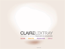 Tablet Screenshot of claire-lextray.com